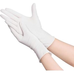 Homéa , Set De 100 Guantes De Látex Natural Polvo Talla S Blanco Homéa , Set De 100 Guantes De Látex Natural Polvo Talla S Blanco