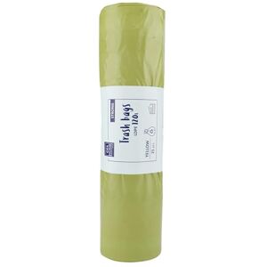 IDEA HOME 25 Unidades Bolsas de Basura LDPE para Reciclar Extra Resistentes Bolsas Basura Separación de Residuos, Fuerte, 120L, Amarillo IDEA HOME 25 Unidades Bolsas de Basura LDPE para Reciclar Extra Resistentes Bolsas Basura Separación de Residuos, Fuerte, 120L, Amarillo
