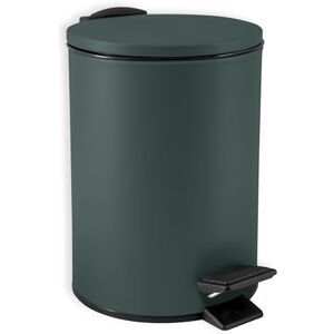 Spirella Papelera con pedal Adelar Acero mate Cierre lento y silencioso Revestimiento antihuellas Diseño moderno y elegante Verde oscuro mate 3 L Spirella Papelera con pedal Adelar Acero mate Cierre lento y silencioso Revestimiento antihuellas Diseño moderno y elegante Verde oscuro mate 3 L