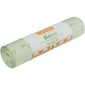 Deiss Bioline Bolsas de basura biodegradables (60 L, 500 unidades) Deiss Bioline Bolsas de basura biodegradables (60 L, 500 unidades)