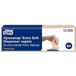 Tork Xpressnap Servilleta para Dispensador N4 Extra Suave Natural, 100% reciclada, 2 capas, 40 x 200 servilletas, Tork Xpressnap Servilleta para Dispensador N4 Extra Suave Natural, 100% reciclada, 2 capas, 40 x 200 servilletas,
