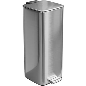 Amig Cubo de Basura con Pedal 30 Litros Cromado Apertura higiénica sin manos 27 x 36 x 65 cm Acero inoxidable cromado Papelera para cocina con Tapa Hermética Amig Cubo de Basura con Pedal 30 Litros Cromado Apertura higiénica sin manos 27 x 36 x 65 cm Acero inoxidable cromado Papelera para cocina con Tapa Hermética