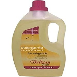 Beltrán Vital - Detergente Líquido Para Lavadora - Enriquecido Con Jabón 100% Natural - Suaviza Todo Tipo De Ropa - Aroma Natural - Sin Perfume Ni Alérgenos - 5 L