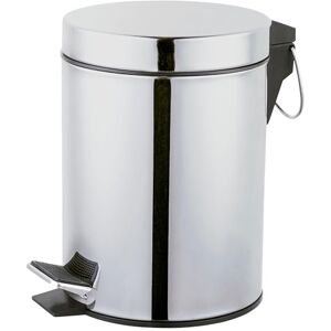Amig Cubo de Basura para Baño con Pedal 3 Litros Color Inox Pulido Apertura Higiénica sin Manos Ø16,8 x 25,5 cm Acero Inoxidable Papelera Redonda con Cubo Interior Removible Amig Cubo de Basura para Baño con Pedal 3 Litros Color Inox Pulido Apertura Higiénica sin Manos Ø16,8 x 25,5 cm Acero Inoxidable Papelera Redonda con Cubo Interior Removible