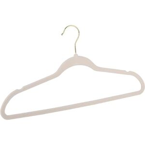 alpina Perchas de 10 Piezas – Perchas para Pantalones con Revestimiento de Terciopelo – Perchas con Gancho de Metal Dorado – Perchas para organización de armarios – Crema alpina Perchas de 10 Piezas – Perchas para Pantalones con Revestimiento de Terciopelo – Perchas con Gancho de Metal Dorado – Perchas para organización de armarios – Crema