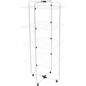 Vileda Adapto 4 Tendedero de Torre de 4 Niveles Articulación modulable Fácil de Mover para Interiores y Exteriores Plegable Vileda Adapto 4 Tendedero de Torre de 4 Niveles Articulación modulable Fácil de Mover para Interiores y Exteriores Plegable