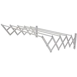 Amig Tendedero Extensible de Pared Niza Fabricado en Aluminio de Alta Resistencia Acabado Inoxidable Medidas: 80x14x3cm Tenderete de Ropa Exterior Plegable Amig Tendedero Extensible de Pared Niza Fabricado en Aluminio de Alta Resistencia Acabado Inoxidable Medidas: 80x14x3cm Tenderete de Ropa Exterior Plegable