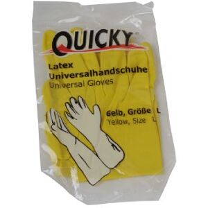 Quicky Guantes de látex Universal color amarillo algodón luz dentro acudieron 144er Pack (144 x 1 pieza) Quicky Guantes de látex Universal color amarillo algodón luz dentro acudieron 144er Pack (144 x 1 pieza)