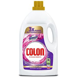 Colon Vanish Advanced Detergente para lavadora con quitamanchas, adecuado para Ropa Blanca y de Color, 64 lavados, 2880 ml Colon Vanish Advanced Detergente para lavadora con quitamanchas, adecuado para Ropa Blanca y de Color, 64 lavados, 2880 ml