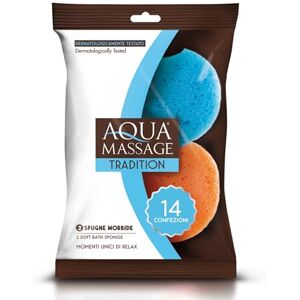 Arix 2 esponjas suaves para el cuerpo para limpieza suave y masaje Relax de la línea Aqua Massage Tradition, esponjas de ducha y baño absorbentes y delicadas – 14 paquetes Arix 2 esponjas suaves para el cuerpo para limpieza suave y masaje Relax de la línea Aqua Massage Tradition, esponjas de ducha y baño absorbentes y delicadas – 14 paquetes