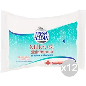 Fresh & Clean Juego de 12 Toallitas Multi usos X20 desinfectante 20666 higiene y Cuidado del Niño, Multicolor, única Fresh & Clean Juego de 12 Toallitas Multi usos X20 desinfectante 20666 higiene y Cuidado del Niño, Multicolor, única