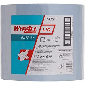 Wypall L10 Extra+ Rollo grande de paños , 1 rollo x 1000 hojas azules de 1 capa Wypall L10 Extra+ Rollo grande de paños , 1 rollo x 1000 hojas azules de 1 capa