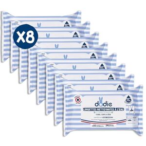 Dodie Lote de 8 paquetes de toallitas compostables al agua (50 unidades) Dodie Lote de 8 paquetes de toallitas compostables al agua (50 unidades)