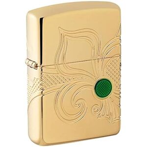 Mechero Zippo - Latón Plateado de Alto Brillo - Tamaño Único - Encendedor Mechero Zippo - Latón Plateado de Alto Brillo - Tamaño Único - Encendedor