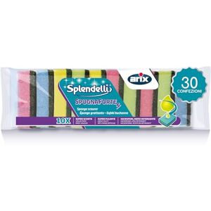 Arix 300 esponjas abrasivas de Colores, Esponja Fuerte de la línea Splendelli, esponjas Multiusos para la Suciedad obstinada. 30 Paquetes de 10 esponjas Made in Italy Arix 300 esponjas abrasivas de Colores, Esponja Fuerte de la línea Splendelli, esponjas Multiusos para la Suciedad obstinada. 30 Paquetes de 10 esponjas Made in Italy