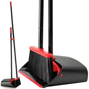 TreeLen Broom and Dustpan Set for Home,Upright Broom and Dustpan Combo Sweep Set… TreeLen Broom and Dustpan Set for Home,Upright Broom and Dustpan Combo Sweep Set…