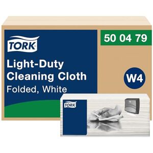 Tork Paños de Limpieza para Tareas Ligeras, Blanco W4, Uso en Seco o Húmedo, 1 x 120 unidades, 500479 Tork Paños de Limpieza para Tareas Ligeras, Blanco W4, Uso en Seco o Húmedo, 1 x 120 unidades, 500479