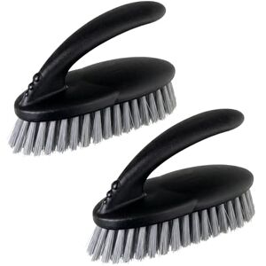 VIGAR Paquete de 2 Cepillos Multifuncionales, Cerdas Duras y Resistentes, Cepillo para Fregar con Mango Ergonómico para Baño, Ducha, Bañera, Azulejos, Pared, 16x7x9cm, Negro VIGAR Paquete de 2 Cepillos Multifuncionales, Cerdas Duras y Resistentes, Cepillo para Fregar con Mango Ergonómico para Baño, Ducha, Bañera, Azulejos, Pared, 16x7x9cm, Negro