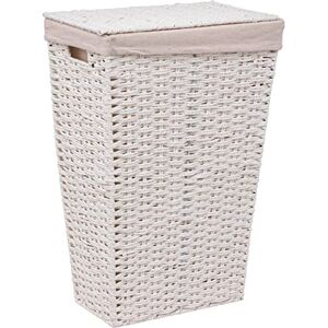 5 five simply smart Cesto para la colada (55 cm de alto, capacidad de 35 L), color blanco 5 five simply smart Cesto para la colada (55 cm de alto, capacidad de 35 L), color blanco