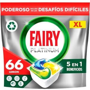 Fairy - Platinum Complete 66 - Limón - Tabletas para lavavajillas Fairy - Platinum Complete 66 - Limón - Tabletas para lavavajillas