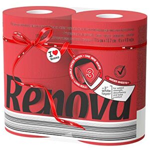 RENOVA Papel Higiénico, Color Rojo Paquete de 5 x 4 Rollos RENOVA Papel Higiénico, Color Rojo Paquete de 5 x 4 Rollos