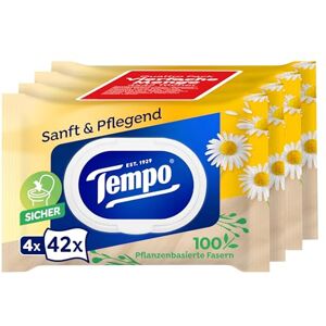 Tempo Toallitas húmedas Suave y nutritivo 4 x 42 toallitas Tempo Toallitas húmedas Suave y nutritivo 4 x 42 toallitas