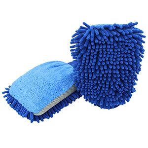 D&W The Motion Corporation DuW Premium 3 en 1 guante de lavado de coche, malla de microfibra de chenilla, azul/gris, 22 x 17 cm, guante de lavado para el lavado a mano suave, guante para el cuidado D&W The Motion Corporation DuW Premium 3 en 1 guante de lavado de coche, malla de microfibra de chenilla, azul/gris, 22 x 17 cm, guante de lavado para el lavado a mano suave, guante para el cuidado