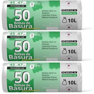 OFITURIA Bolsas de Basura, Bolsa Basura Resistente para Cubos Basura 10L, Antigoteo, Bolsas Ideales para Papelera de Baño, Oficina o Cocina, Apta Todo Tipo de Desechos, 45x47 cm (150 bolsas, 10L) OFITURIA Bolsas de Basura, Bolsa Basura Resistente para Cubos Basura 10L, Antigoteo, Bolsas Ideales para Papelera de Baño, Oficina o Cocina, Apta Todo Tipo de Desechos, 45x47 cm (150 bolsas, 10L)