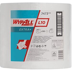 Wypall L10 Extra+ Rollo grande de paños , 1 rollo x 1000 hojas blancas de 1 capa Wypall L10 Extra+ Rollo grande de paños , 1 rollo x 1000 hojas blancas de 1 capa