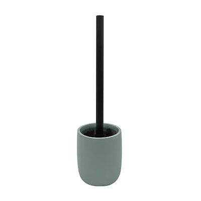 Spirella Escobilla WC Cerámica con Soporte, Modelo Zac, Verde Grisáceo Escobilla de váter con soporte para apoyar, limpieza bajo el borde, 9,7 x 9,7 x 37,4 cm, gama Zac Spirella Escobilla WC Cerámica con Soporte, Modelo Zac, Verde Grisáceo Escobilla de váter con soporte para apoyar, limpieza bajo el borde, 9,7 x 9,7 x 37,4 cm, gama Zac