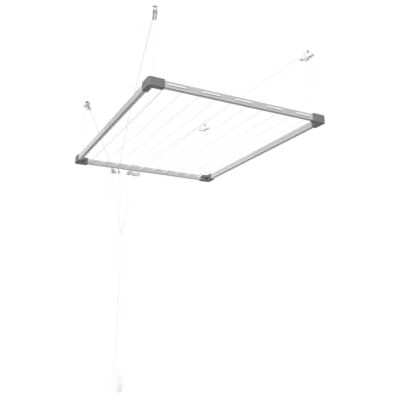 Cuncial Tendedero Tezno Techo Aluminio Inoxidable 10 Cuerdas hasta 16 m tendido Extensible 100-160 x 78 cm Interior y Exterior Sistema Elevable Ahorra Espacio Cuncial Tendedero Tezno Techo Aluminio Inoxidable 10 Cuerdas hasta 16 m tendido Extensible 100-160 x 78 cm Interior y Exterior Sistema Elevable Ahorra Espacio