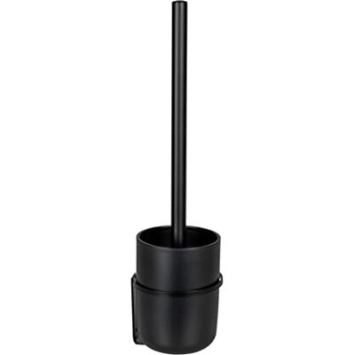 Wenko Turbo-Loc Escobillero de Inodoro de plástico para fijación sin taladrar en Superficies Lisas con escobilla de Inodoro con Cubierta Flexible, Soporte de Pared de Metal, Color Negro Wenko Turbo-Loc Escobillero de Inodoro de plástico para fijación sin taladrar en Superficies Lisas con escobilla de Inodoro con Cubierta Flexible, Soporte de Pared de Metal, Color Negro