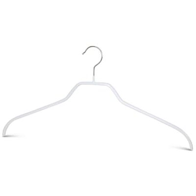 MAWA Perchas, 12 Unidades, Perchas ahorraespacio y Antideslizantes para Camisas y Blusas, giratorias 360°, Revestimiento Antideslizante, 41 cm, Blanco MAWA Perchas, 12 Unidades, Perchas ahorraespacio y Antideslizantes para Camisas y Blusas, giratorias 360°, Revestimiento Antideslizante, 41 cm, Blanco