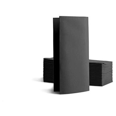 Alvotex Chic Airlaid Servilletas Desechables (50 Unidades, 1/8 Pliegues, 39 x 40 cm), Color Negro Alvotex Chic Airlaid Servilletas Desechables (50 Unidades, 1/8 Pliegues, 39 x 40 cm), Color Negro