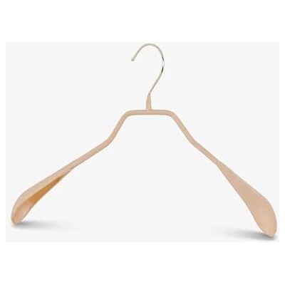 MAWA Perchas, 12 Unidades, Perchas metálicas ergonómicas para Chaquetas, Abrigos y Blazers, Gancho Giratorio 360°, Revestimiento Antideslizante, 42 cm, Latte MAWA Perchas, 12 Unidades, Perchas metálicas ergonómicas para Chaquetas, Abrigos y Blazers, Gancho Giratorio 360°, Revestimiento Antideslizante, 42 cm, Latte