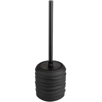 Wenko Illana Escobilla de Inodoro (cerámica, Revestimiento Suave al Tacto, Acero Inoxidable, Forma cilíndrica, diámetro de 8,5 cm, Altura de 38,5 cm), Color Negro Wenko Illana Escobilla de Inodoro (cerámica, Revestimiento Suave al Tacto, Acero Inoxidable, Forma cilíndrica, diámetro de 8,5 cm, Altura de 38,5 cm), Color Negro