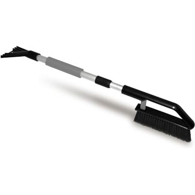 ToM PaR Cepillo y Rascador de Hielo 2 en 1 Palo Telescópico Extensible Ergonómico, Agarre Suave Escoba-rasqueta de Limpieza para Coche de Nieve Longitud: 82-110 cm Gris ToM PaR Cepillo y Rascador de Hielo 2 en 1 Palo Telescópico Extensible Ergonómico, Agarre Suave Escoba-rasqueta de Limpieza para Coche de Nieve Longitud: 82-110 cm Gris