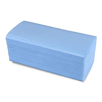 Funny Papel Toalla, 2 capas, pliegue ZZ/V, 24,5 x 22 cm, azul, 1er Pack (1 x 5 unidades) Funny Papel Toalla, 2 capas, pliegue ZZ/V, 24,5 x 22 cm, azul, 1er Pack (1 x 5 unidades)