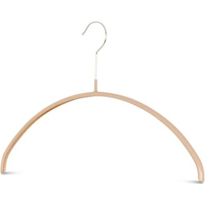 MAWA Perchas, 12 Unidades, Perchas ahorraespacio y Antideslizantes para T-Shirts y jerséis, giratorias 360°, Revestimiento Antideslizante, 40 cm, Latte MAWA Perchas, 12 Unidades, Perchas ahorraespacio y Antideslizantes para T-Shirts y jerséis, giratorias 360°, Revestimiento Antideslizante, 40 cm, Latte
