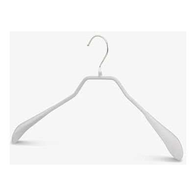 MAWA Perchas, 12 Unidades, Perchas metálicas ergonómicas para Chaquetas, Abrigos y Blazers, Gancho Giratorio 360°, Revestimiento Antideslizante, 42 cm, Blanco MAWA Perchas, 12 Unidades, Perchas metálicas ergonómicas para Chaquetas, Abrigos y Blazers, Gancho Giratorio 360°, Revestimiento Antideslizante, 42 cm, Blanco