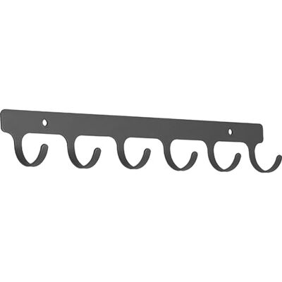 PEKA Libell Perchero de pared (6 ganchos, chapa de acero, color antracita) PEKA Libell Perchero de pared (6 ganchos, chapa de acero, color antracita)