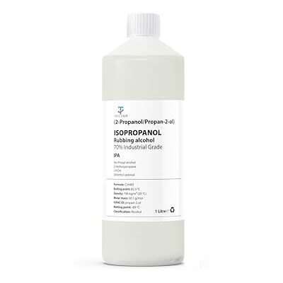 True Chem Alcohol Isopropílico 70% de Secado Rápido para Limpieza de Superficies, Preparación Técnica y Eliminación de Residuos 1L True Chem Alcohol Isopropílico 70% de Secado Rápido para Limpieza de Superficies, Preparación Técnica y Eliminación de Residuos 1L