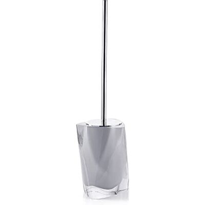 Gedy TWIST Escobillero baño, Resina, Plata, 12 x 13,5 x 47 Gedy TWIST Escobillero baño, Resina, Plata, 12 x 13,5 x 47