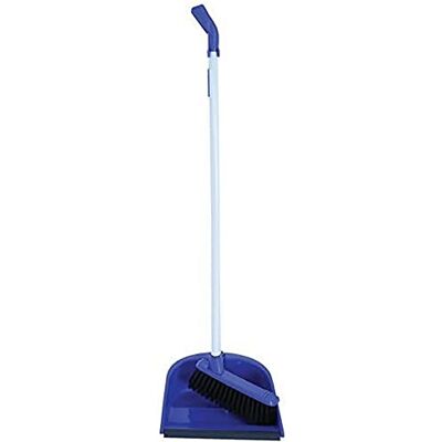 MSV Escoba y recogedor apilables, de Goma/Acero/Polipropileno, 84 x 0,1 cm, Azul/Blanco MSV Escoba y recogedor apilables, de Goma/Acero/Polipropileno, 84 x 0,1 cm, Azul/Blanco