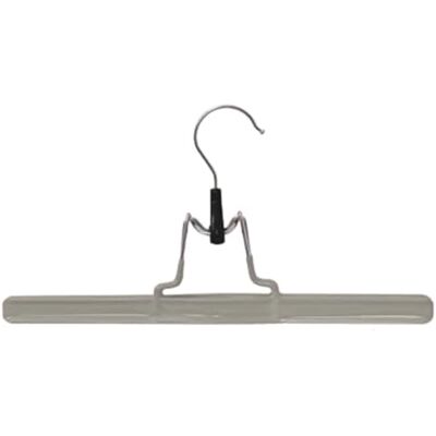 MSV Juego de 12 Perchas de Acero Recubiertas de Plástico Antideslizantes para Pantalones o Faldas Gris Topo MSV Juego de 12 Perchas de Acero Recubiertas de Plástico Antideslizantes para Pantalones o Faldas Gris Topo