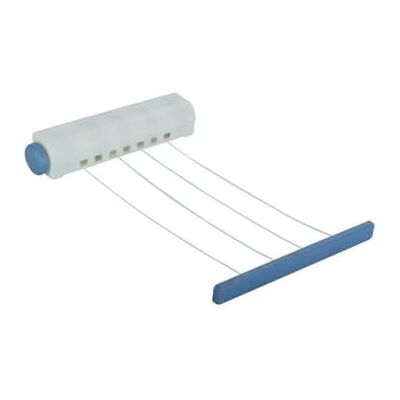 MSV 130037 Tendedero de Pared 4 Hilos 14m PP/PS en Blanco, Polipropileno/Poliestireno, 29,3x6x6 cm MSV 130037 Tendedero de Pared 4 Hilos 14m PP/PS en Blanco, Polipropileno/Poliestireno, 29,3x6x6 cm
