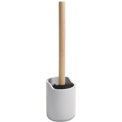 Spirella Escobilla WC Cerámica con Soporte, Modelo Sybella, Blanco Escobilla de váter con soporte para apoyar, limpieza bajo el borde, 10,9 x 10,9 x 37 cm, gama Sybella Spirella Escobilla WC Cerámica con Soporte, Modelo Sybella, Blanco Escobilla de váter con soporte para apoyar, limpieza bajo el borde, 10,9 x 10,9 x 37 cm, gama Sybella