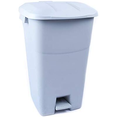 Tayg Contenedor de residuos 60 litros con Pedal, Base Gris y Tapa Gris Tayg Contenedor de residuos 60 litros con Pedal, Base Gris y Tapa Gris