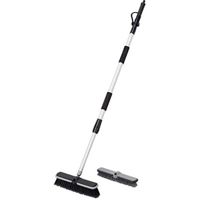 Werkzeyt Cepillo de lavado Mango telescópico de hasta 160 cm Presión de funcionamiento de 6 bar Adecuado para sistema enchufable de 12,7 mm (1/2 pulgada) Cepillo de agua / cepillo de Werkzeyt Cepillo de lavado Mango telescópico de hasta 160 cm Presión de funcionamiento de 6 bar Adecuado para sistema enchufable de 12,7 mm (1/2 pulgada) Cepillo de agua / cepillo de