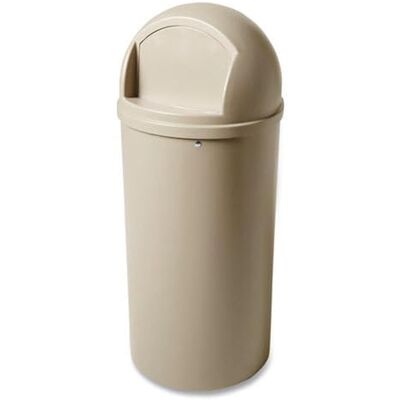 Rubbermaid Commercial Products 817088BG Cubo de Basura Redondo, Capacidad de 57 L, Gris Rubbermaid Commercial Products 817088BG Cubo de Basura Redondo, Capacidad de 57 L, Gris